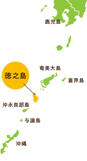 徳之島の地図